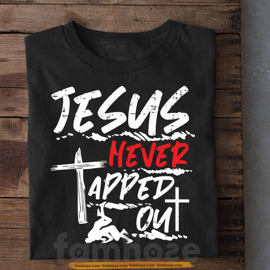 Funny Wrestling T-shirt, Jesus Never Apped Out Sport Tees Gift For Wrestling Lover