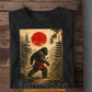Samurai Bigfoot T-Shirt, Mythical Warrior Sport Tees Gift For Bigfoot Lover