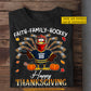 Personalized Thanksgiving Hockey T-shirt, Faith Family Hockey Turkey Tees Gift For Hockey Lovers