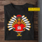 Personalized Thanksgiving Hockey T-shirt, Turkey On Ice Thankful Tees Gift For Hockey Lovers