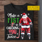 Funny Personalized Hockey T-shirt, Make A Fist Checking You Twice Tees Xmas Gift For Hockey Lovers