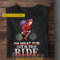 Funny Cycling T-shirt, Oh What Fun It Is To Ride Tees Xmas Gift For Cycling Lovers