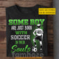 Personalized Soccer Boy Kid T-shirt, Some Boy Are Just Born With Soccer In Their Souls Sport Tees Gift For Soccer Lover