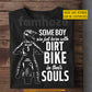 Personalized Dirt Bike Kid Boy T-shirt, Some Boy Are Just Born With Dirt Bike Tees Gift For Dirt Bike Lover