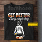 Motivational Personalized Volleyball Girl T-shirt, Get Better Every Single Day Sport Tees Gift For Volleyball Lover