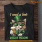 Funny Patrick's Day Cat  T-shirt, I Need A Beer Right Moew Tees Patrick's Day Gift For Cat Lovers, Beer Lovers