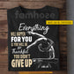 Personalized Gymnastic Girl T-shirt, Everything Will Happen For You Sport Tees Gift For Gymnastics Lover