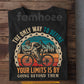 Vintage Cycling T-shirt, The Only Way To Define Your Limits Sport Tees Gift For Cycling Lovers