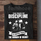 Boxing T-shirt, The Price Of Discipline Is Lighter Than The Burden Of Regret Sport Tees Gift For Boxing Lover