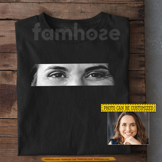 Minimal Personalized Face T-shirt, In Yours Eyes Tees Gift