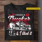 Personalized Trucker T-shirt, I Kissed A Trucker Tees Valentine Gift For Trucker Lover