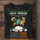 Four-Leaf Clover Irish Woman T-shirt, The Soul Of A Witch Tees St Patrick's Day Gift For Irish Lover