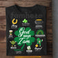 Lucky Four-Leaf Clover God T-shirt, God Says I Am Shamrock Tees St Patrick's Day Gift For Irish Lovers