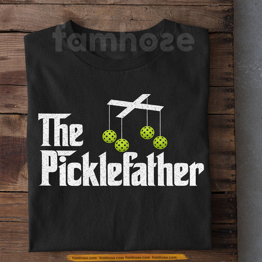 Vintage Pickleball T-shirt, The Picklefather Sport Tees Gift For Pickleball Lover