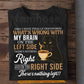 Funny Black Cat & Coffee T-shirt, What’s Wrong With My Brain Tees Gift For Cat Lover