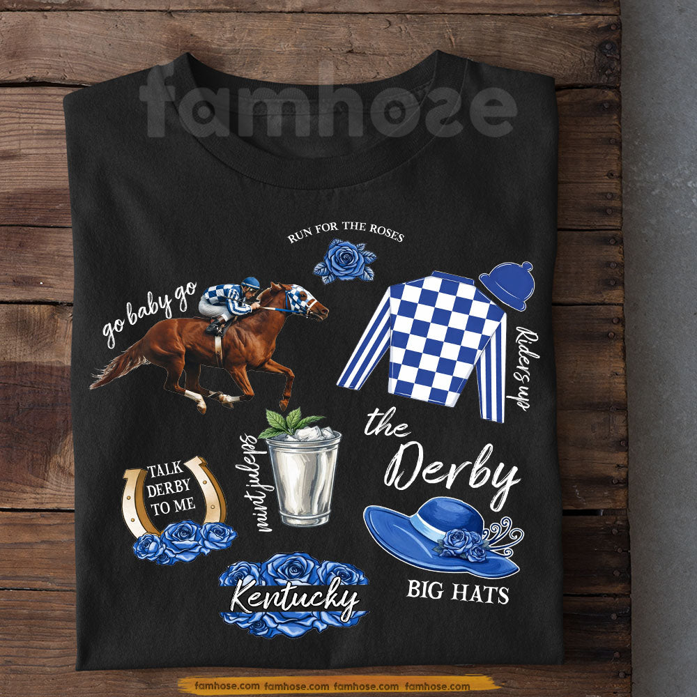 Secretariat Horse T-shirt, Talk Derby To Me Tees Gift For Horse Racing Lovers, Fan Of Kentucky Derby