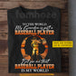 Personalized Baseball Grandma T-shirt, That Baseball Player Is My World Tees Gift For Baseball Lover