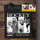 Personalized Hockey T-shirt, Hockey Family Sport Tees Gift For Hockey Lover