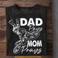 Dirt Bike Parents T-shirt, Dad Pays Mom Prays Tees Gift For Motocross Lovers