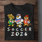 International Soccer Championship 2026 T-shirt, USA Canada Mexico Soccer Tournament 2026 Tees Gift