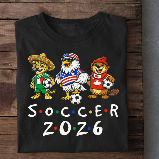 International Soccer Championship 2026 T-shirt, USA Canada Mexico Soccer Tournament 2026 Tees Gift