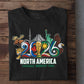 International Soccer Tournament 2026 T-shirt, North America Canada Mexico USA Football Tournament 2026 Tees Sport Gift