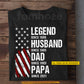 Personalized July 4th T-shirt, Built Through The Years American Flag Tees Independence Day Gift For American Patriot