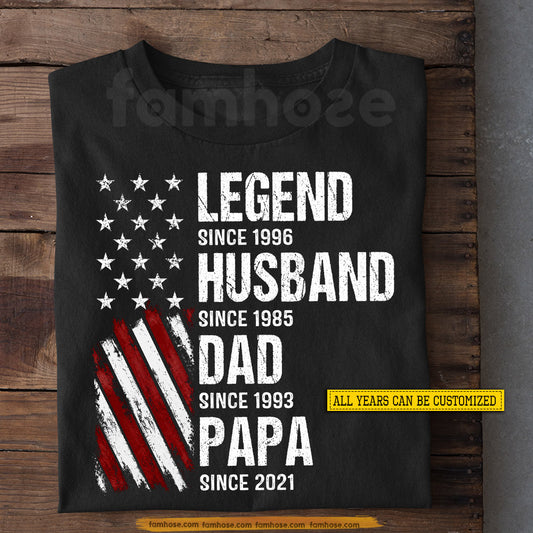 Personalized July 4th T-shirt, Built Through The Years American Flag Tees Independence Day Gift For American Patriot