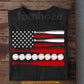 Baseball July 4th T-shirt, Baseball American Flag Tees Independence Day Gift For Baseball Lover