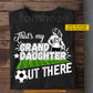 Personalized Soccer Girl T-shirt, That's My Granddaughter Out There Sport Tees Gift For Soccer Lover