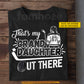 Personalized Hockey Girl T-shirt, That's My Granddaughter Out There Sport Tees Gift For Hockey Lover