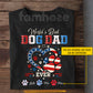 Personalized July 4th Dog Dad T-shirt, World's Best Dog Dad Tees Independence Day Gift For Dog Dad