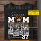 Personalized Senior Baseball Mom T-shirt, Proud Baseball Mom Sport Tees Gift For Baseball Lovers