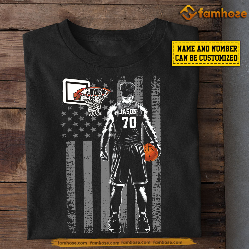 Personalized Basketball Boy T-shirt, Hoops & Glory Sport Tees Gift For Basketball Lovers