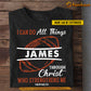 Cool Personalized Football Boy T-shirt, I Can Do All Things Sport Tees Gift For Football Lovers, Christian Lovers