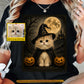 Cute Personalized Halloween Black Witch Cat T-shirt, Every Witch Needs A Familiar Tees Spooky Season Gift For Cat Lover