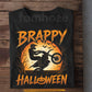 Halloween Dirt Bike T-shirt, Brappy MX Rider Wheelie Halloween Tees Spooky Season Gift For Motocross Rider
