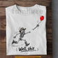 Funny Halloween Cowboy Skeleton T-shirt, Well, Shit… There Goes My Balloon Tees Spooky Season Gift For Cowboys