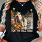 Funny Halloween Hockey Boo T-shirt, Yup I'm Still Here Tees Spooky Season Gift For Hockey Lover