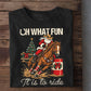 Christmas Cowboy Barrel Racing Sweatshirt, Oh What Fun It Is To Ride Crewneck Sweatshirt Xmas Gift For Barrel Racing Lover
