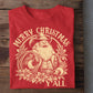 Funny Merry Christmas Y'all T-shirt, Cowboy Santa Claus Tees Xmas Gift For Cowboys
