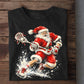 Christmas Santa Lacrosse Sweatshirt, Santa's Got Lax Skills Crewneck Sweatshirt Xmas Gift For Lacrosse Lover