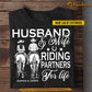 Personalized Couple Horse Riding T-shirt, Riding Partners For Life Tees Valentine's Day Gift For Cowboys And Cowgirls, Rodeo Lovers