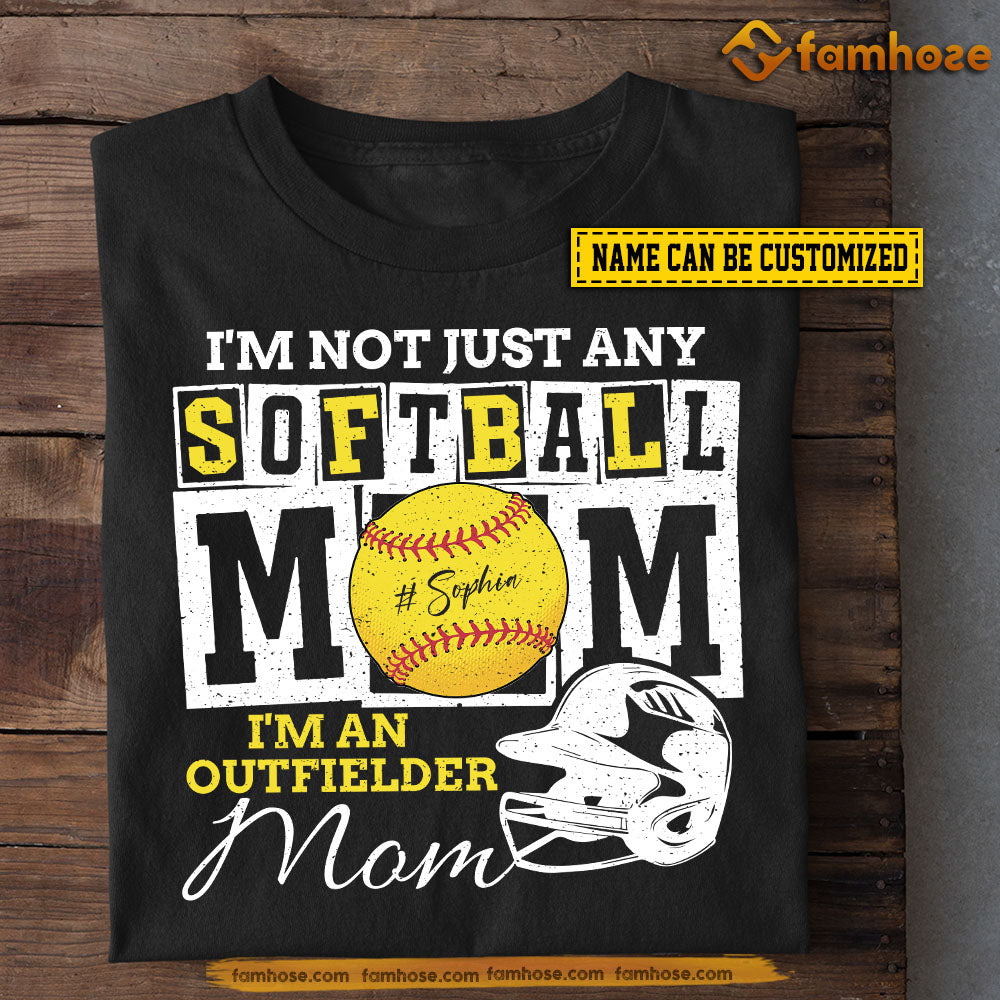 Personalized Softball Mom Child T-shirt, I'm Not Just Any Softball Mom Tee Mother's Day Gift For Mom From Softball Boy Girl