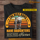 Personalized Horse Dad Daughter T-shirt, The Best Dads Have Daughters Who Ride Horses Tees Father's Day Gift For Cowboy & Cowgirl Lovers, Horse Riding Lovers