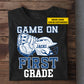 Funny Personalized Back To School Baseball Boy Kid T-shirt, Game On Sport Tees Gift For Baseball Lovers