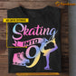 Personalized Ice Skating Birthday Girl Kid T-shirt, Skating Into My Birthday Gift For Kids Ice Skating Lovers