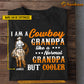Personalized Cowboy Grandpa T-shirt, Like A Normal Grandpa But Cooler, Funny Father's Day Gift For Horse Lovers, Rodeo Lovers