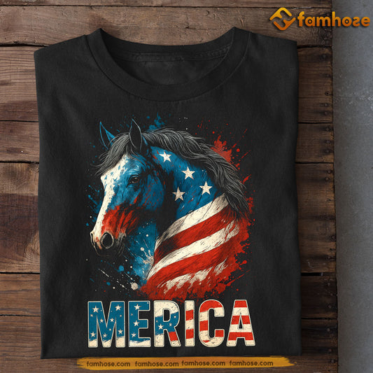 Horse July 14th T-shirt, Merica Tees July 14th Gift For Horse Lovers, American Lovers