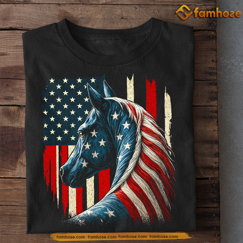 Horse July 14th T-shirt, American Spirit Horse Tees July 14th Gift For Horse Lovers, American Lovers
